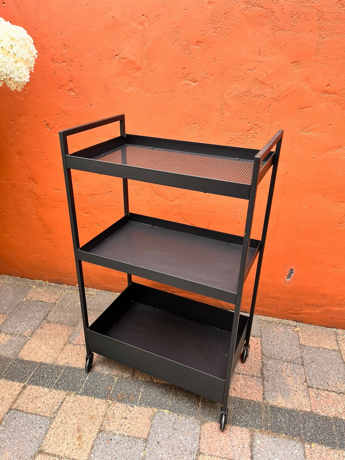 IKEA NISSAFORS roltafel trolley zwart, Ophalen, Zo goed als nieuw
