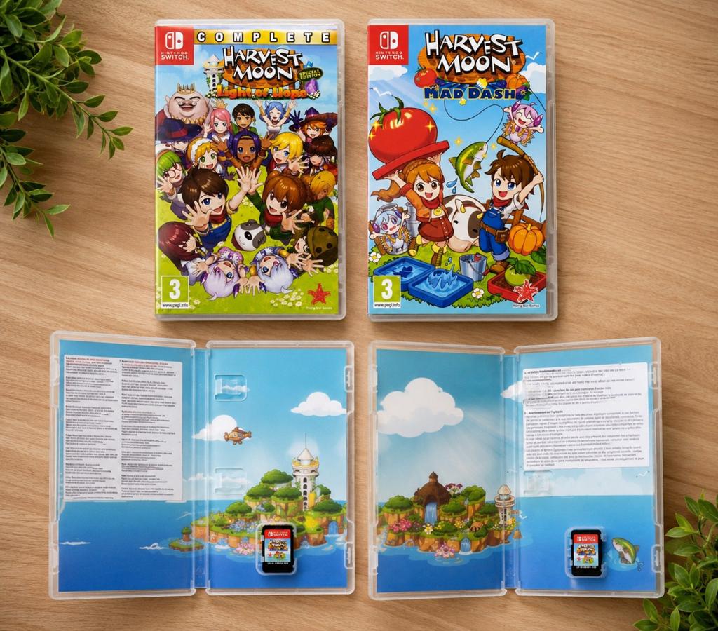 Harvest Moon Complete & Mad Dash Nintendo Switch (2 games), Ophalen of Verzenden, Zo goed als nieuw, Met games