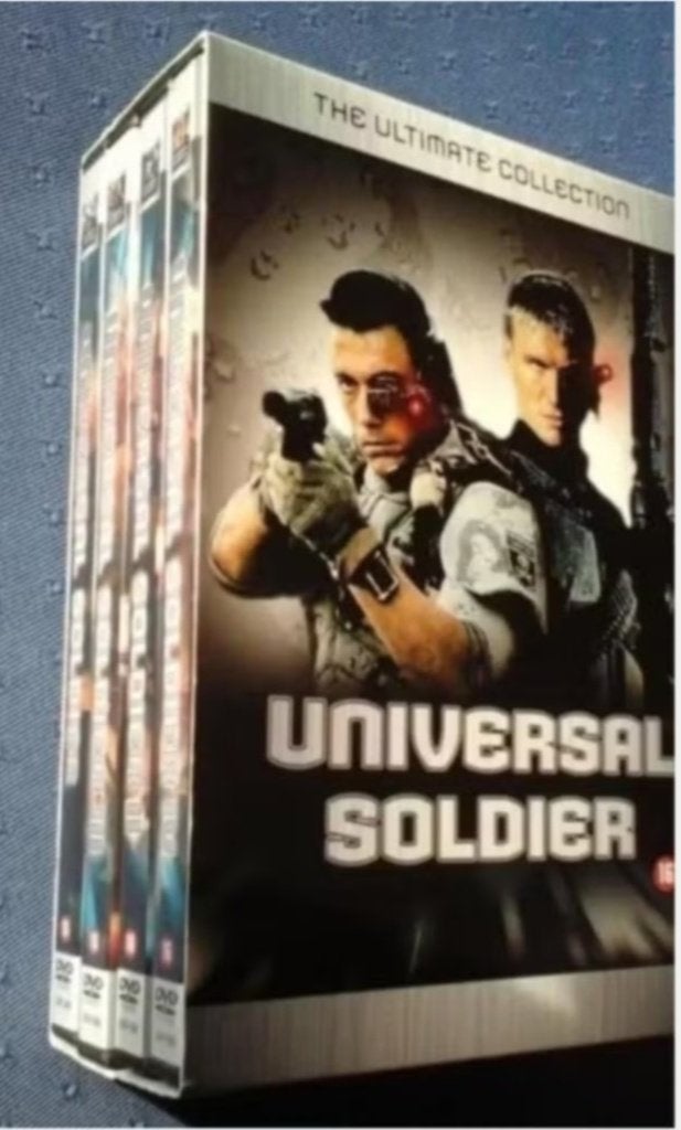 4x DVD Universal soldier 'the ultimate collection', Vanaf 16 jaar, Ophalen, Zo goed als nieuw, Overige genres