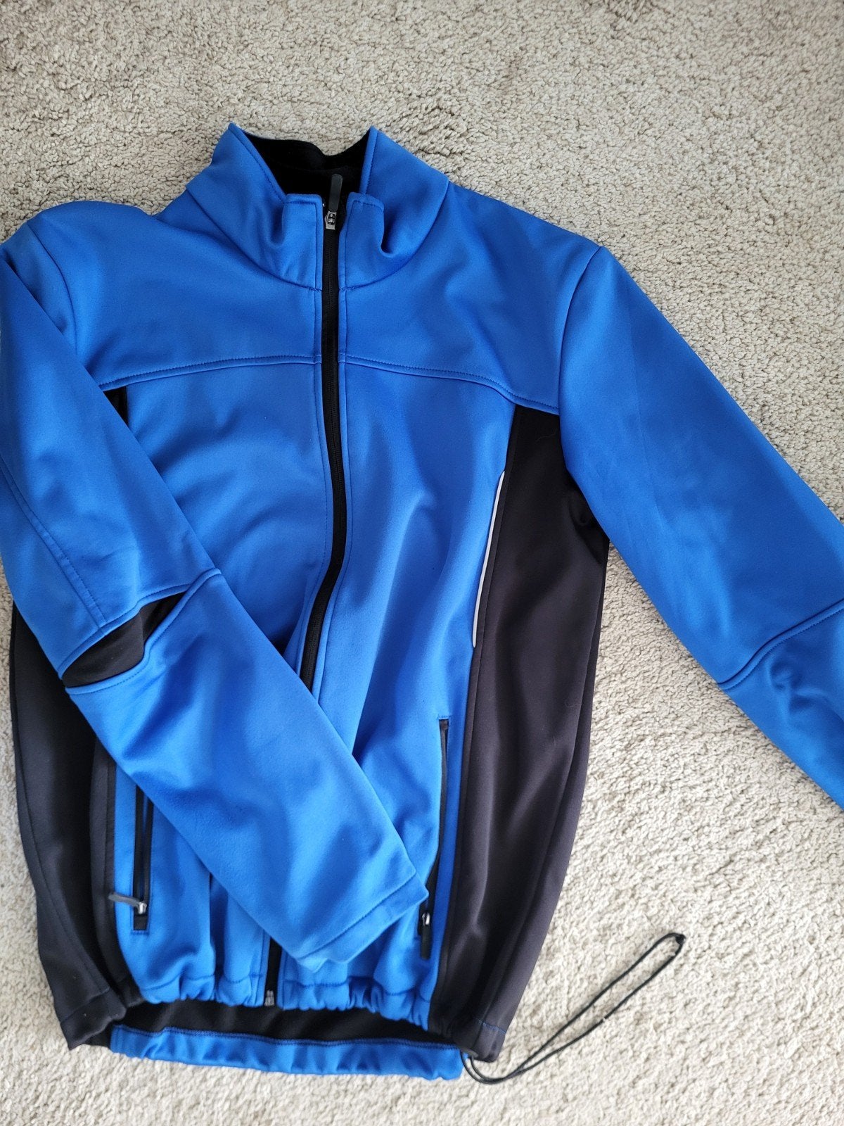 Crivit Sports Softshell Jas - Blauw/Zwart (Maat M), Ophalen of Verzenden, Zo goed als nieuw, Hardlopen of Fietsen, Crivit Sports