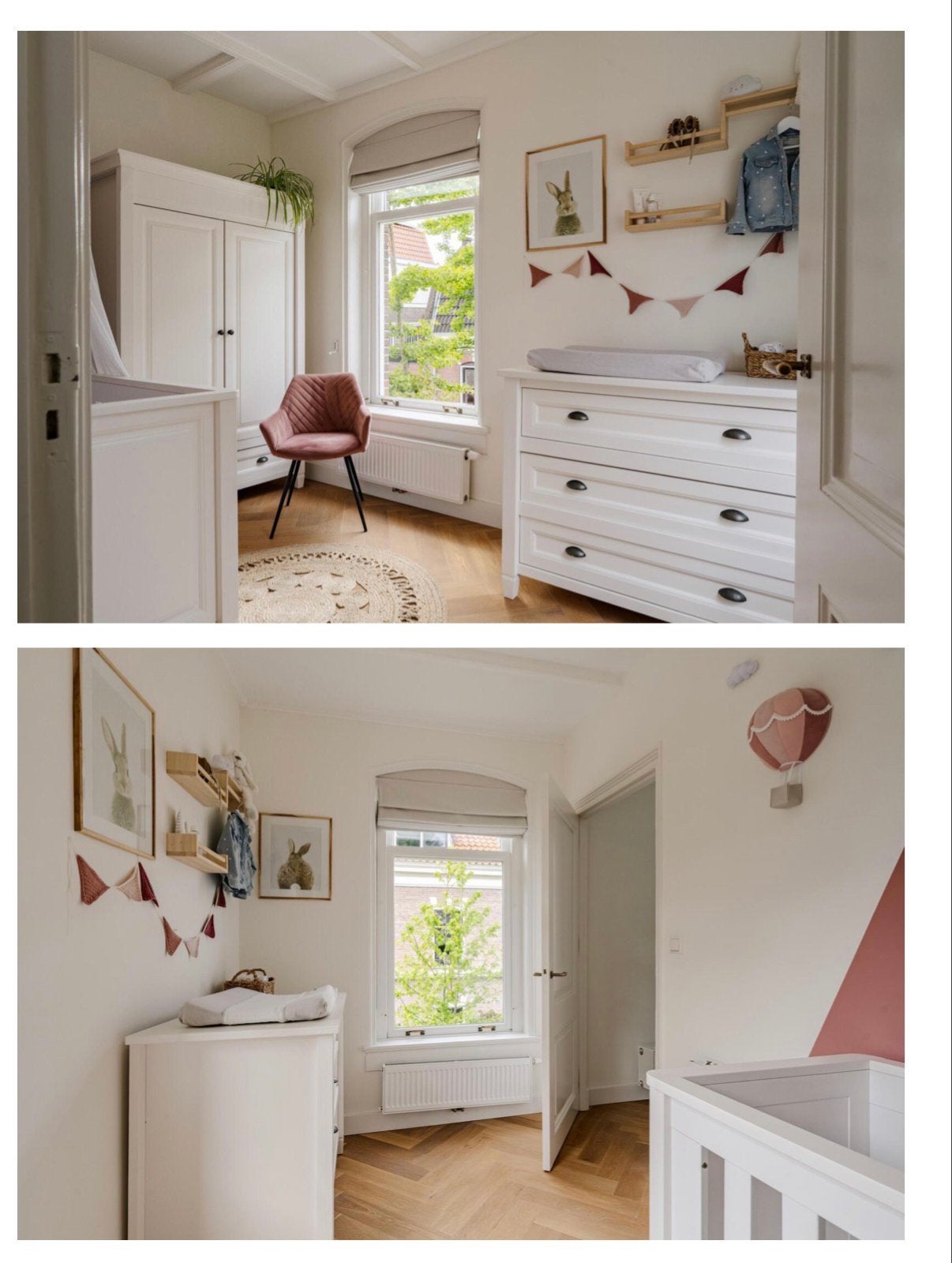 TWF Marbella Babykamer - set: Ledikant, Commode, Kledingkast, Ophalen, Gebruikt, Jongetje of Meisje
