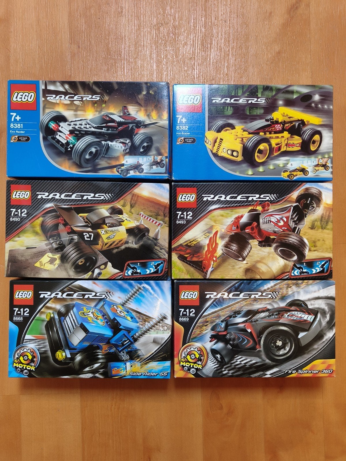 Lego Racers Compleet: (8381, 8382, 8490, 8493, 8668, 8, Ophalen of Verzenden