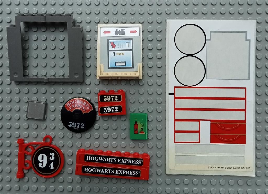 4708 (1) Hogwarts Express {1st edition} sticker en karakteri, Ophalen of Verzenden, Gebruikt