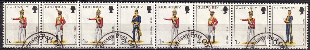 B462 - Guernsey Michel inhoud HB 3 gestempeld , Uniformen, Verzenden, Gestempeld