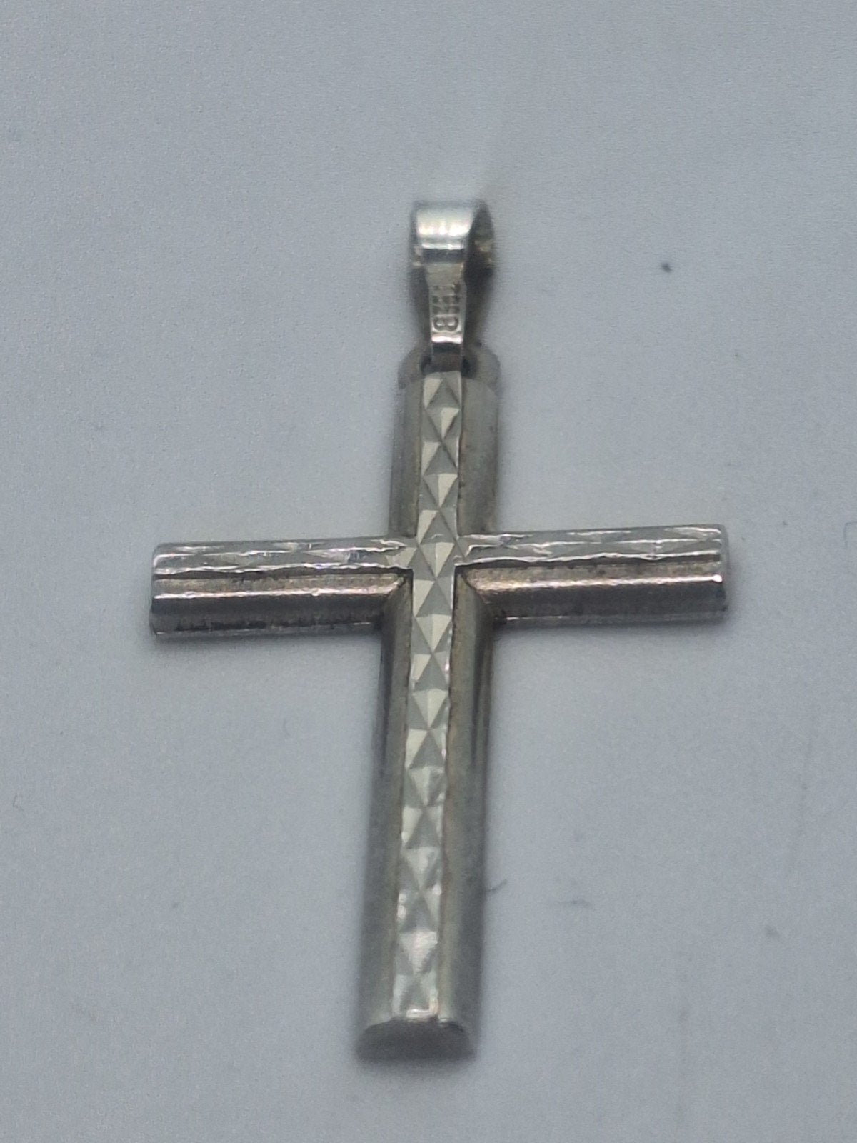 Zilveren Evangelisch Kruisje - Ruim 3 cm, Verzamelen, Ophalen of Verzenden, Gebruikt