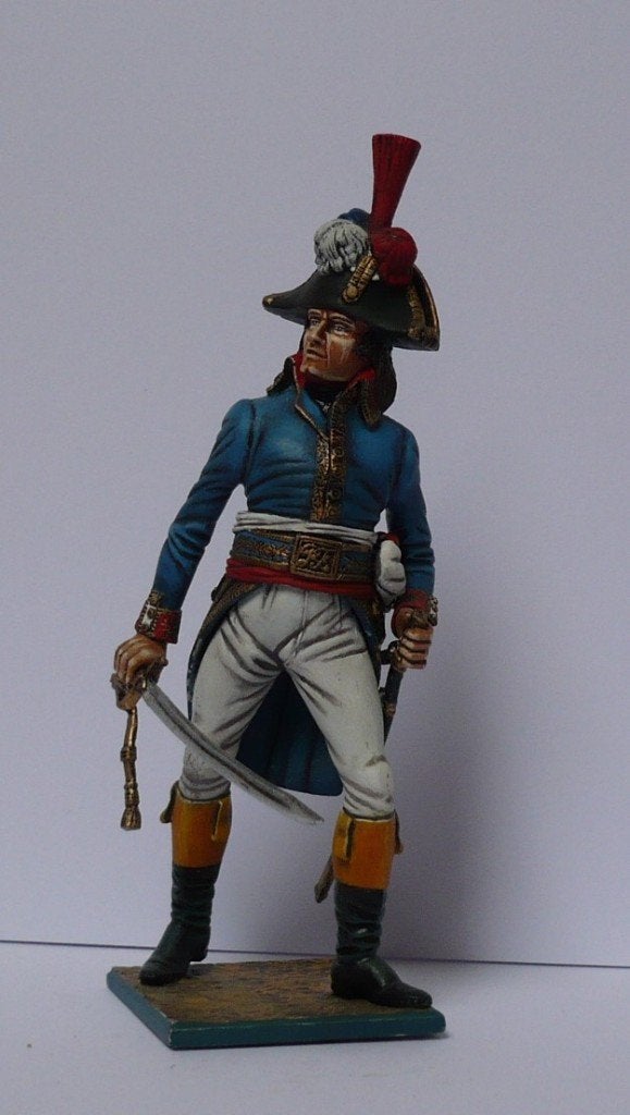 Beschilderde tinnen figuur ‘Napoléon Bonaparte’, Ophalen of Verzenden, Zo goed als nieuw, Mens