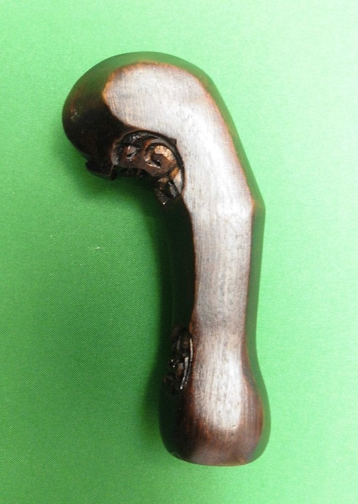 Antieke stijl: Keris-greep Surakarta – Edel Sono-hout H21, Hout, Bruin, Verzenden, Overige typen