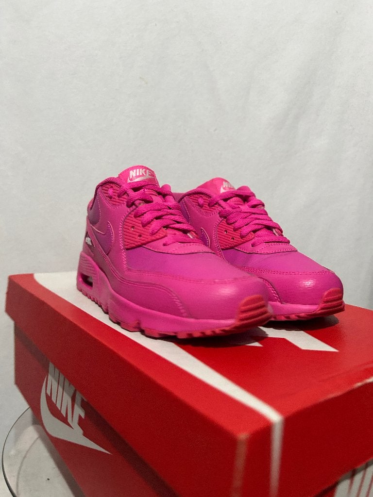 ALS NIEUW! Maat 37,5 - Nike Air Max 90 Leather Laser Fuchsia, Kleding | Dames, Overige kleuren, Verzenden, Nike, Nike