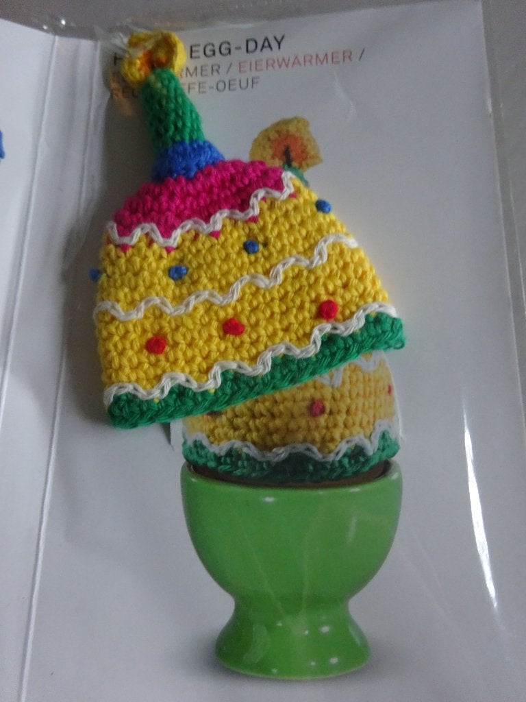 Design handgebreide eiwarmers Happy Egg Day, Hobby en Vrije tijd, Ophalen of Verzenden, Nieuw, Handborduren, Overige typen
