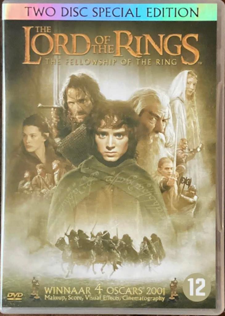 Lord of the Rings dvd The Fellowship of the Ring, Vanaf 12 jaar, Ophalen of Verzenden, Zo goed als nieuw