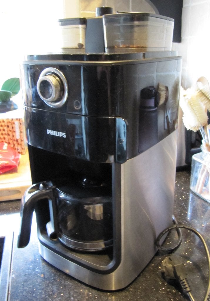 Philips Grind & Brew HD7766 koffiezet apparaat, Witgoed en Apparatuur, Gebruikt, 10 kopjes of meer, Koffiemachine, Gemalen koffie
