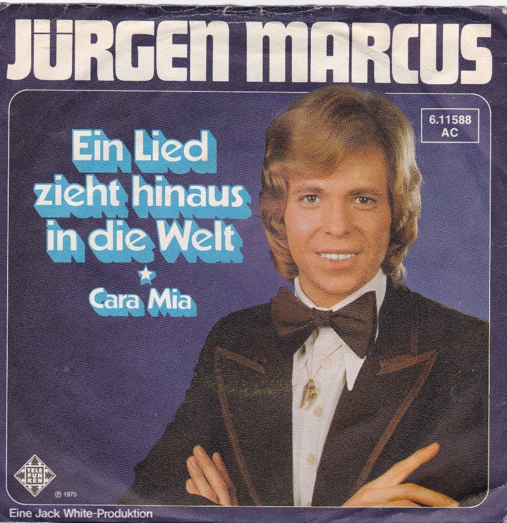 s 1457 Jürgen Marcus – Ein Lied Zieht Hinaus In Die Welt, Gebruikt, Fotohoes, Overige genres, 7 inch