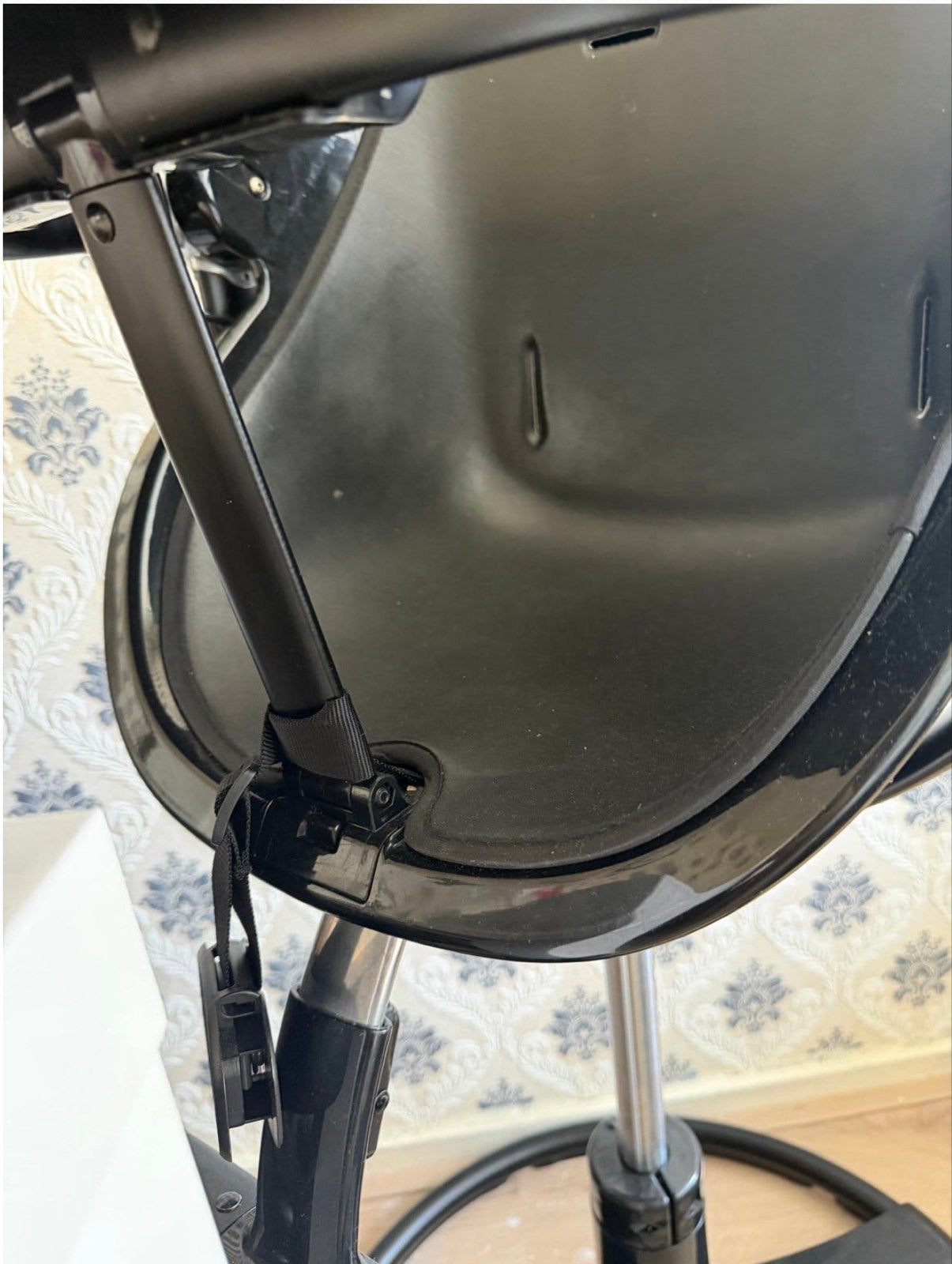 Bloom Fresco Chrome kinderstoel - Zwart, Kinderen en Baby's, Kinderstoelen, Ophalen of Verzenden, Gebruikt, Meegroeistoel, Afneembaar eetblad