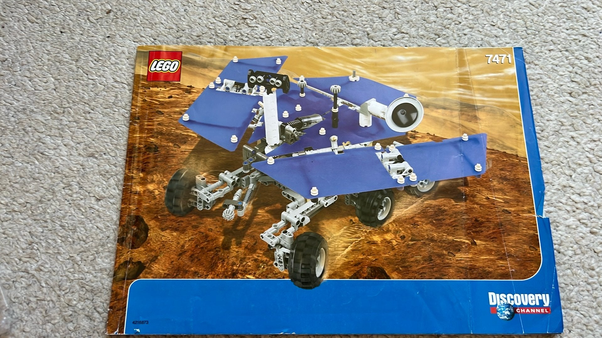 Oude LEGO Mars Exploration Rover bouwtekening nr. 7471, Ophalen of Verzenden, Gebruikt, Lego