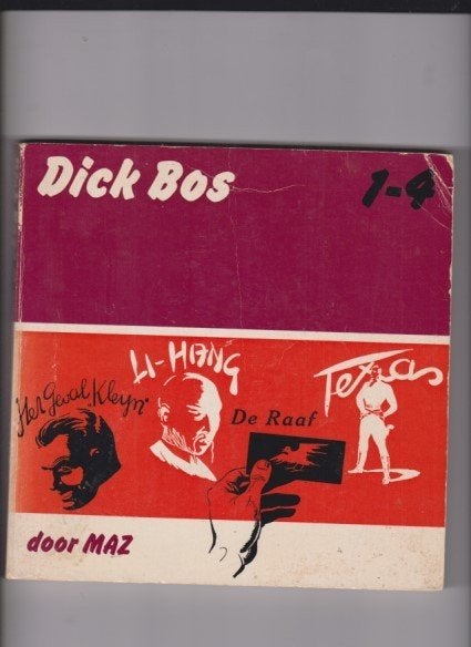 Dick Bos 1 - 4 door MAZ, Eén stripboek, Verzenden, Gelezen