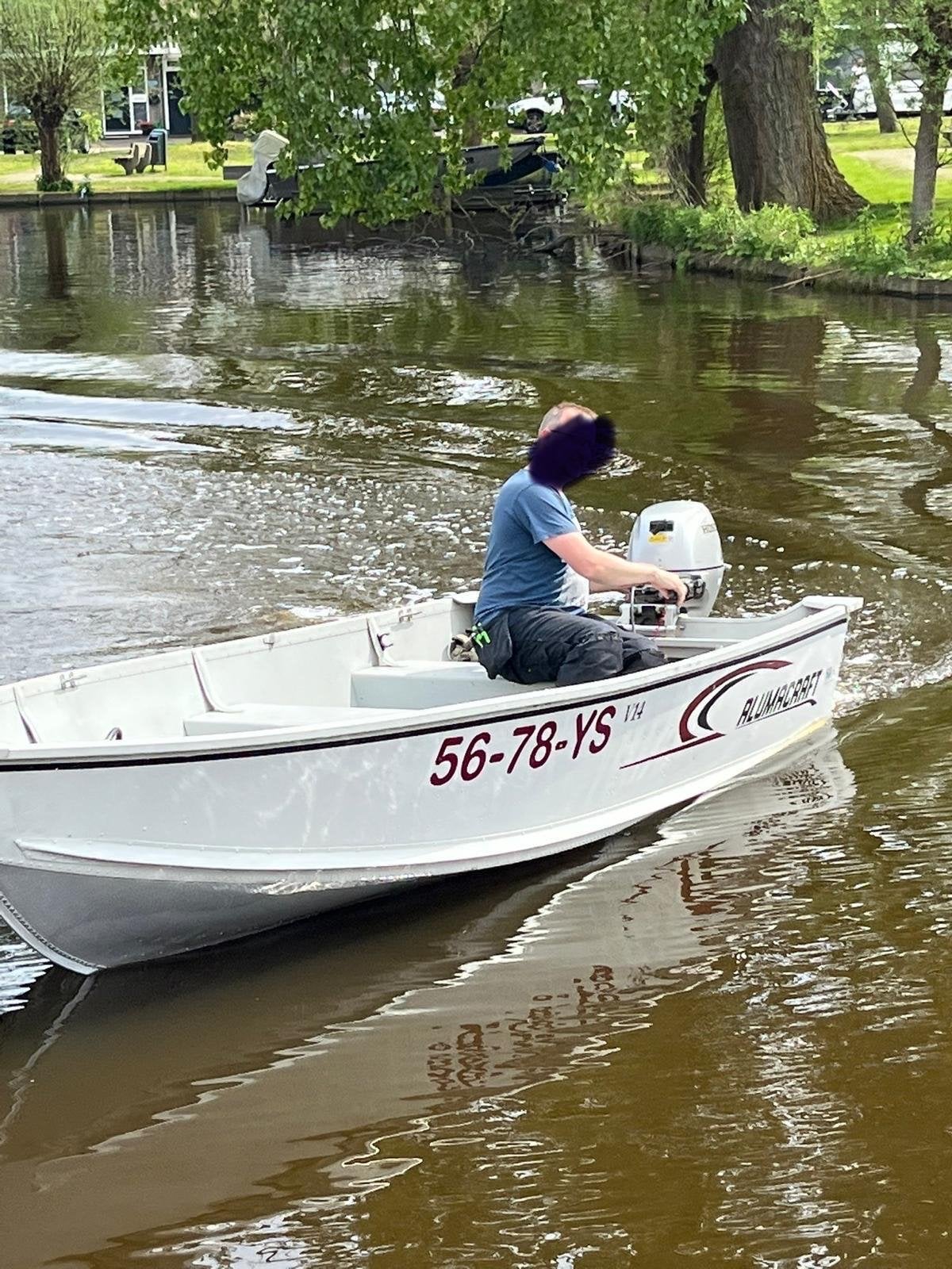 Alumacraft V14 Puntbodem met Honda Buitenboordmotor, Watersport en Boten, Accessoires en Onderhoud, Ophalen of Verzenden, Gebruikt