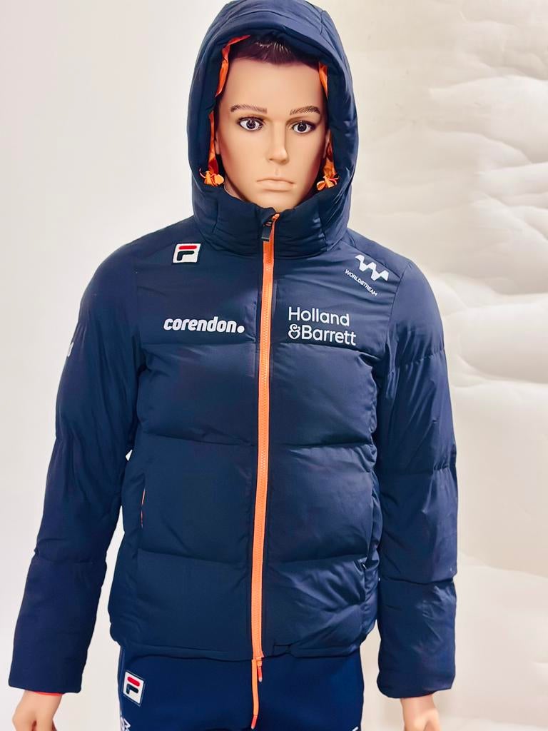 Winterjas skijas jas wintersportjas Nederland maat XS Fila, Ophalen of Verzenden, Zo goed als nieuw, Maat 46 (S) of kleiner, Blauw