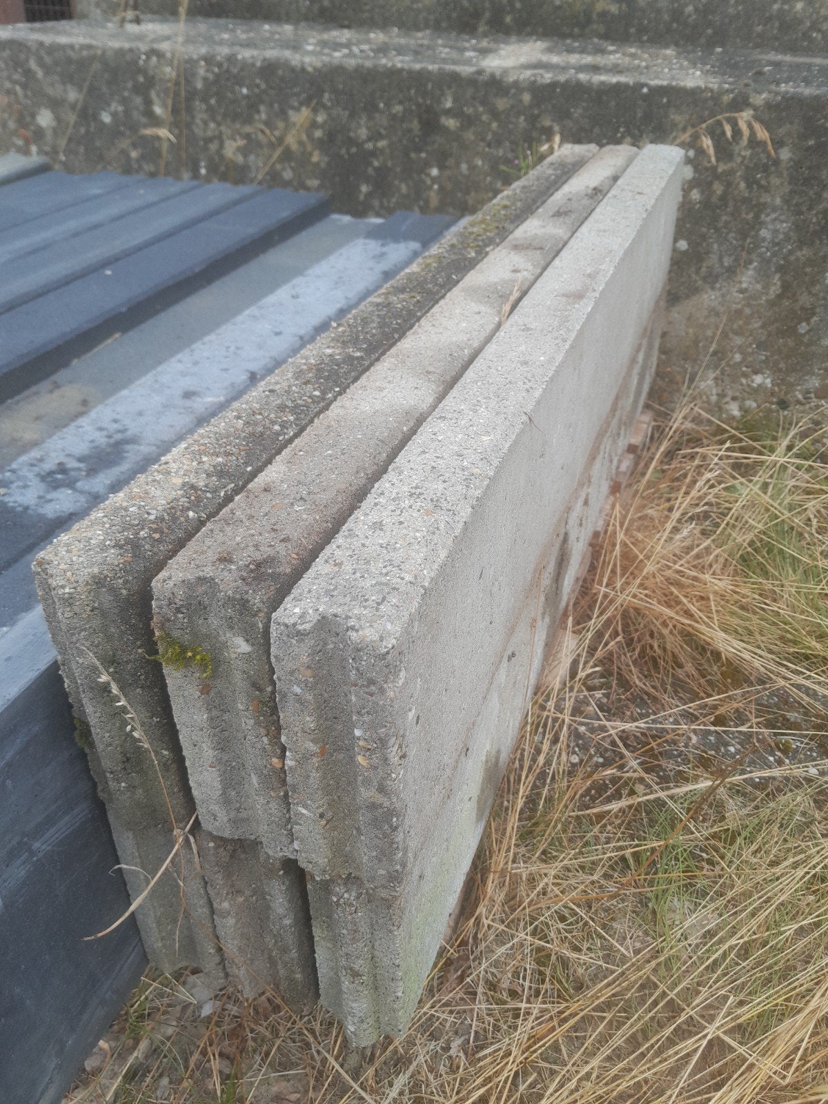 Betonbanden 5x15 grijs., Ophalen, Gebruikt, 100 tot 200 cm, Overige typen