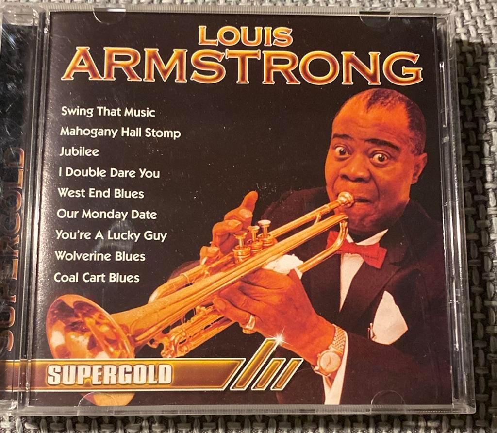 Cd louis armstrong supergold, Ophalen of Verzenden, Zo goed als nieuw, Jazz