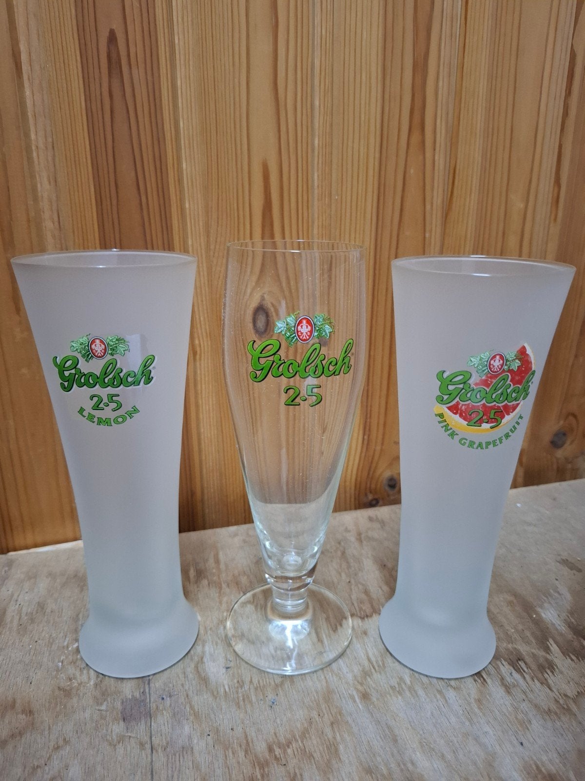 Grolsch glazen! allerlei logo's en soorten, Ophalen of Verzenden, Zo goed als nieuw, Glas of Glazen, Grolsch