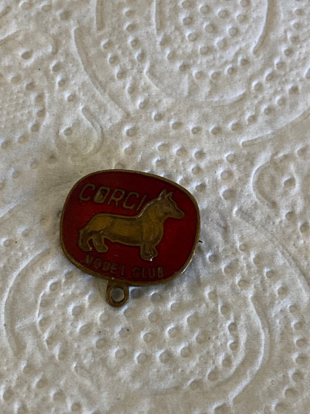 Oude broche hond, Ophalen of Verzenden, Zo goed als nieuw
