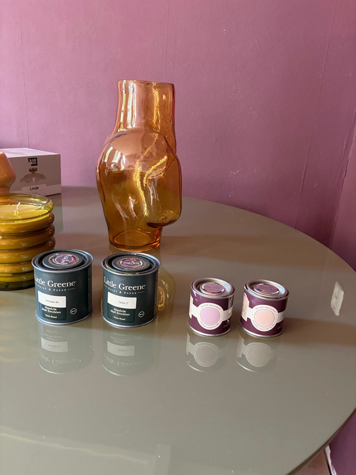 Farrow & Ball en Little Greene verf testers 250ml, Doe-het-zelf en Verbouw, Verf, Beits en Lak, Verzenden, Roze, Minder dan 5 liter