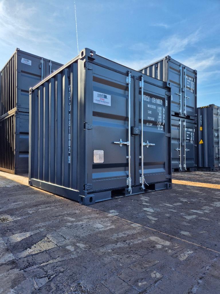 8ft zeecontainer nieuw, Antraciet RAL 7016, Ophalen of Verzenden