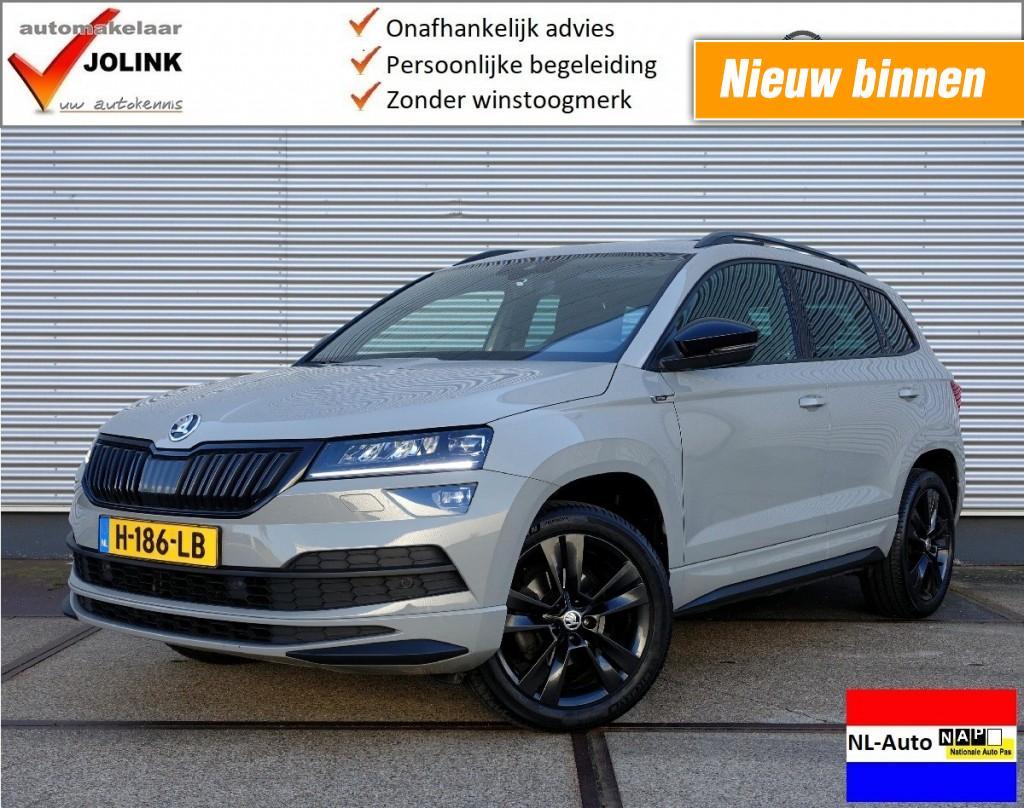 Skoda KAROQ 1.5 TSi ACT DSG7 Sportline Business I NL-Auto I, 4 cilinders, Bedrijf, 690 kg, Zilver of Grijs