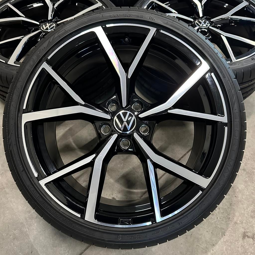 Golf 8 R 19” originele Estoril R velgen inruil mogelijk ✅, Auto-onderdelen, Banden en Velgen, 19 inch, Gebruikt, Banden en Velgen