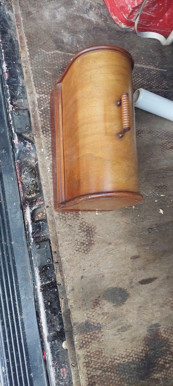 Antieke Naaimachine met Houten Kap - Decoratief, Ophalen