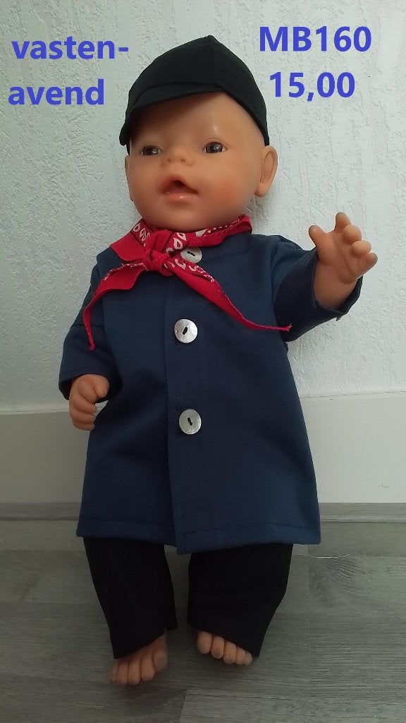 Poppenkleertjes baby born. Set vastenavend. Opbrengst KiKa., Ophalen of Verzenden, Nieuw, Babypop