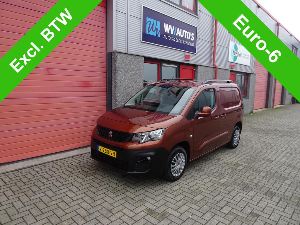 Peugeot Partner 1.6 BlueHDI Premium navi 2 x schuifdeur airc, Voorwielaandrijving, Euro 6, 4 cilinders, Bruin