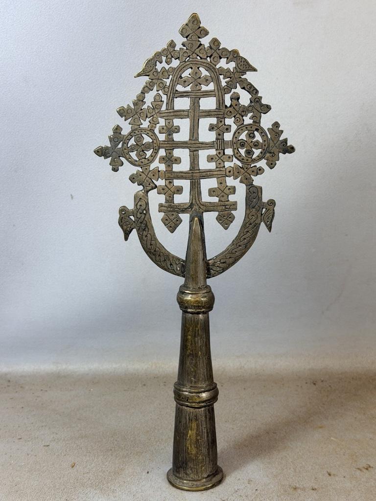 260460  Koptisch altar of processie kruis uit Ethiopia., Ophalen of Verzenden