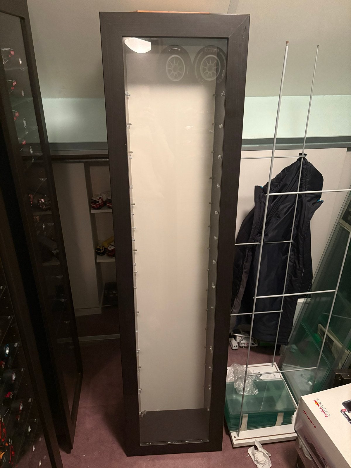 Vitrinekast voor schaalmodellen (6 stuks), Ophalen, Gebruikt, 200 cm of meer, 50 tot 100 cm