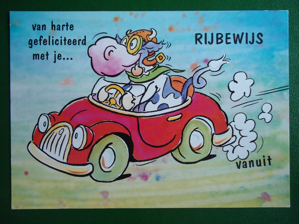 (1964) Dierenkaart: KOE, Verzenden, 1980 tot heden, Ongelopen, Overige soorten