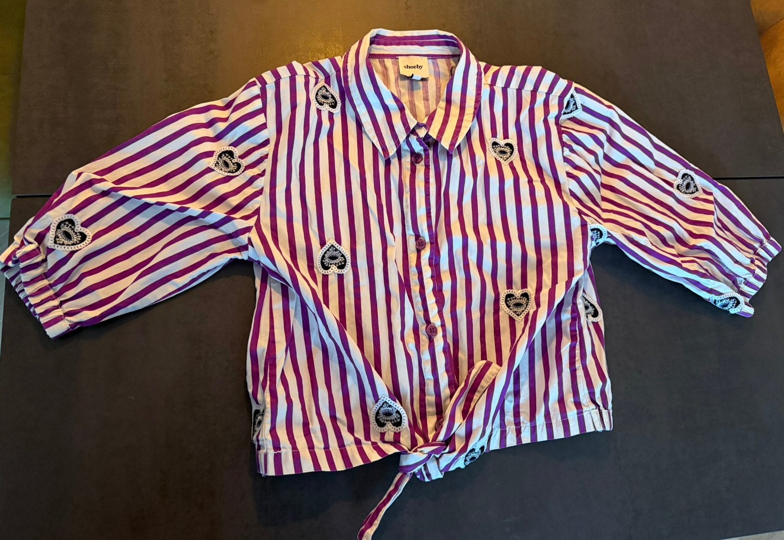 Blouse kort maat 170, Kinderen en Baby's, Kinderkleding | Maat 170, Ophalen of Verzenden, Zo goed als nieuw, Meisje, Overhemd of Blouse