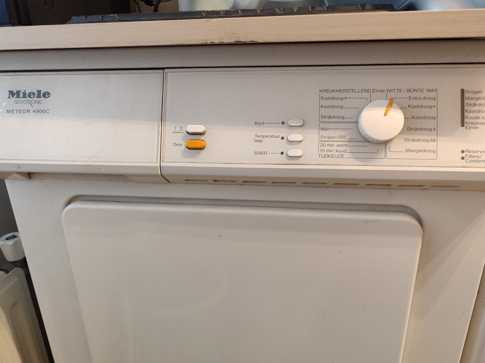 Miele Novotronic Meteor 4900C Condensdroger, Wolprogramma, Gebruikt, Ophalen of Verzenden, 85 tot 90 cm