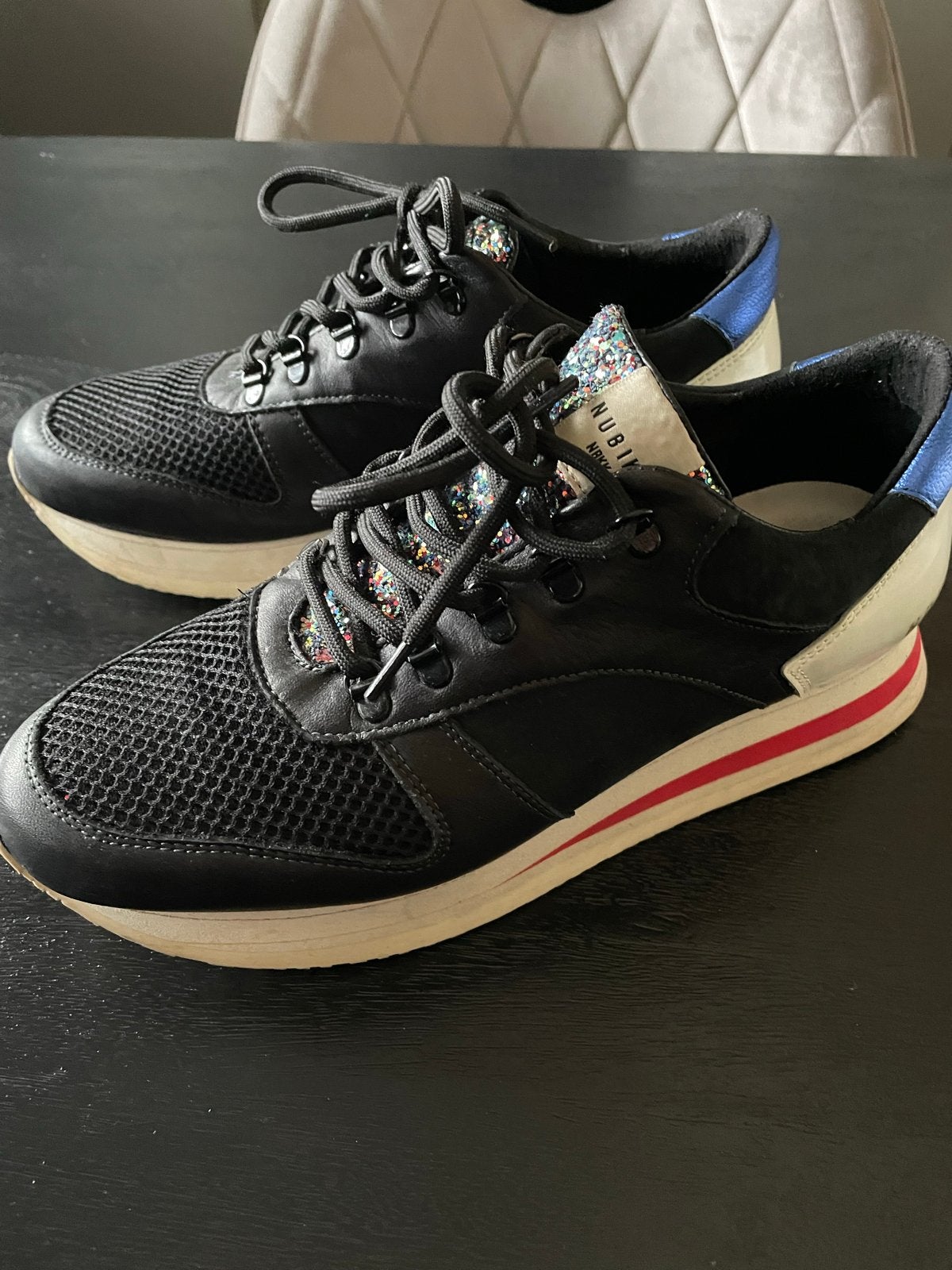 Nubikk casual sneakers, Ophalen of Verzenden, Gedragen, Zwart, Sneakers of Gympen