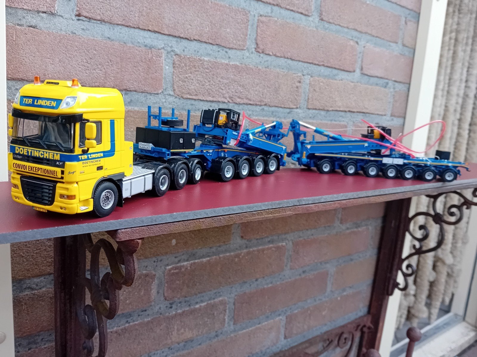 W.S.I Dafxf ter Linden met wind mill trailer/Dolly4 axle, Ophalen of Verzenden, Bus of Vrachtwagen
