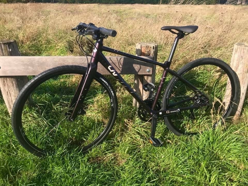 Liv Thrive hybride damesfiets - Zo goed als nieuw, 28 inch, Zo goed als nieuw, Schijfrem, Ophalen