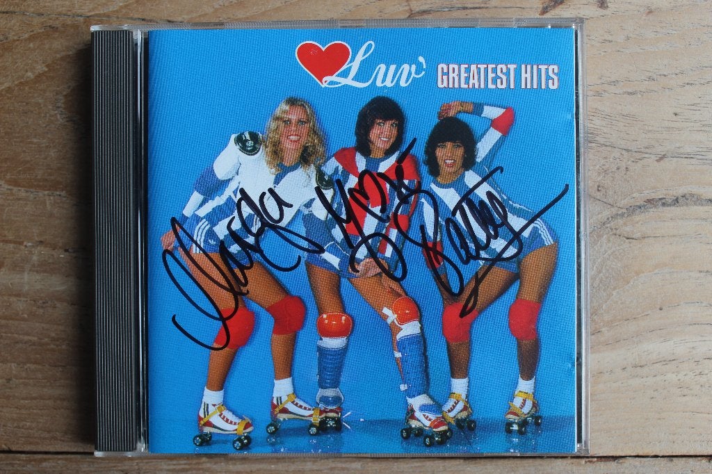 LUV - GESIGNEERDE CD door Marga, Patty & José, Cd's en Dvd's, Ophalen of Verzenden, 1980 - 1989, Zo goed als nieuw