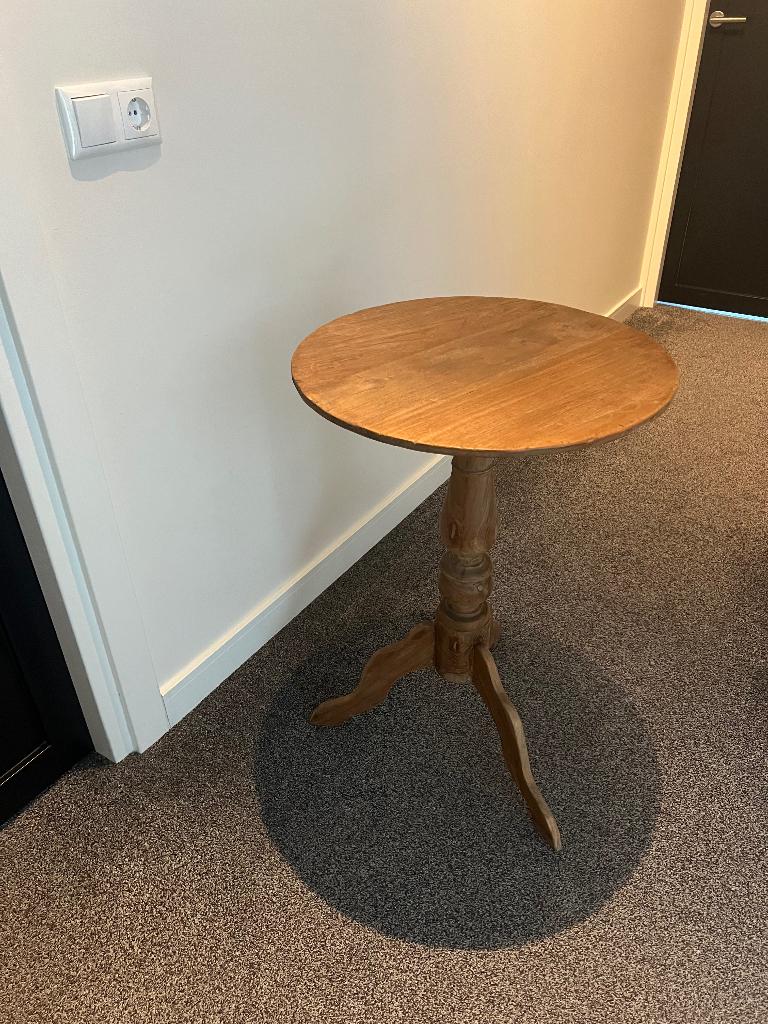 Rond tafeltje, Ophalen, Minder dan 55 cm, Gebruikt, Rond