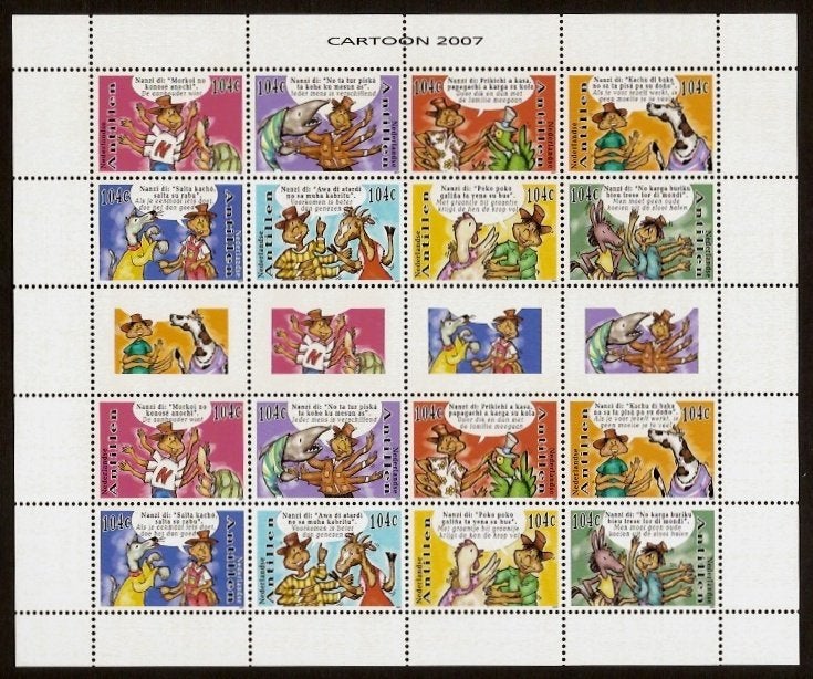 Nederlandse Antillen V1732/9 postfris Cartoons 2007, Ophalen of Verzenden, Postfris