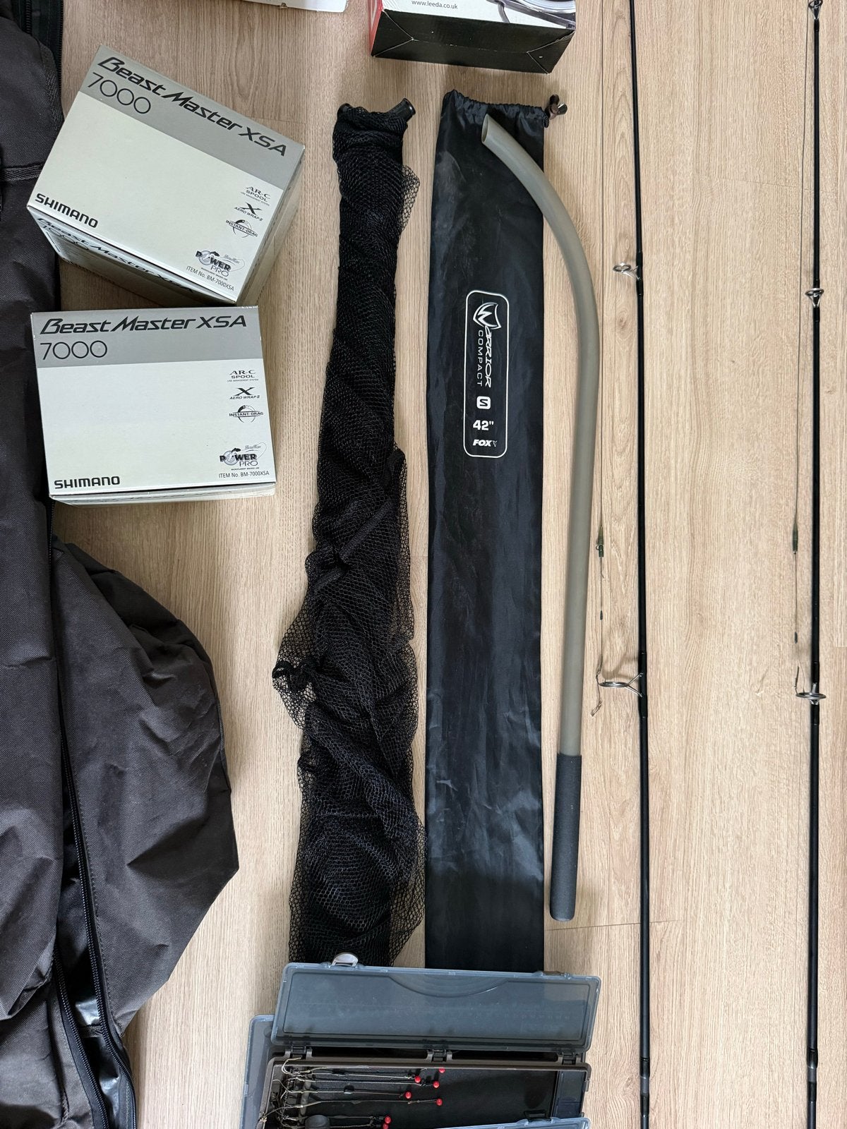 Complete Karpervisset: Hengels, Molens, Net & Tacklebox, Ophalen, Gebruikt, Complete set