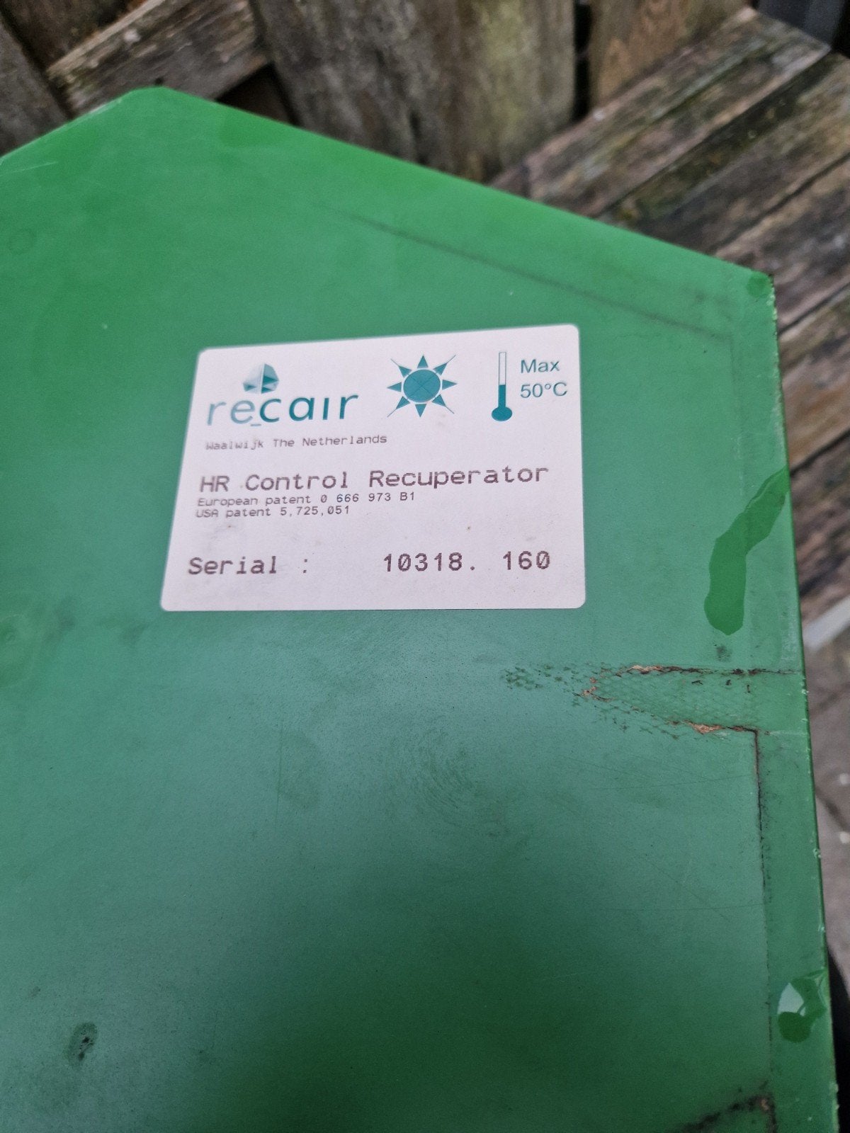 WTW unit voor Optifor, Ophalen, Gebruikt