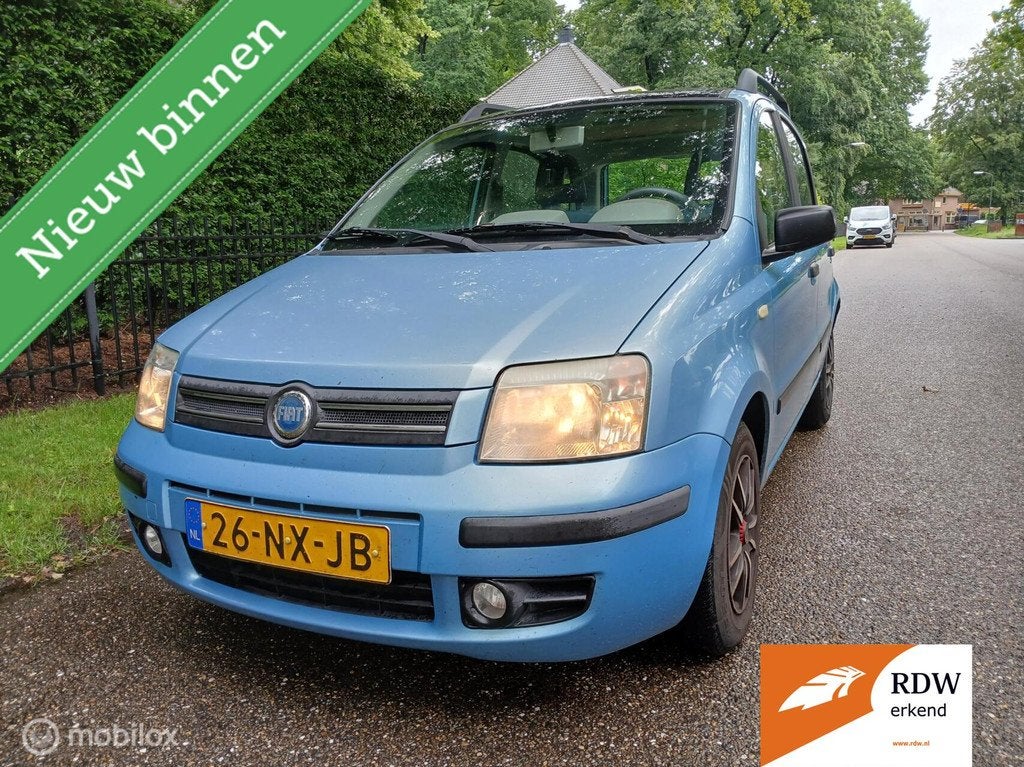 Fiat Panda 1.2 cool bleu panorama dak nieuwe apk, Voorwielaandrijving, Stof, Gebruikt, Origineel Nederlands