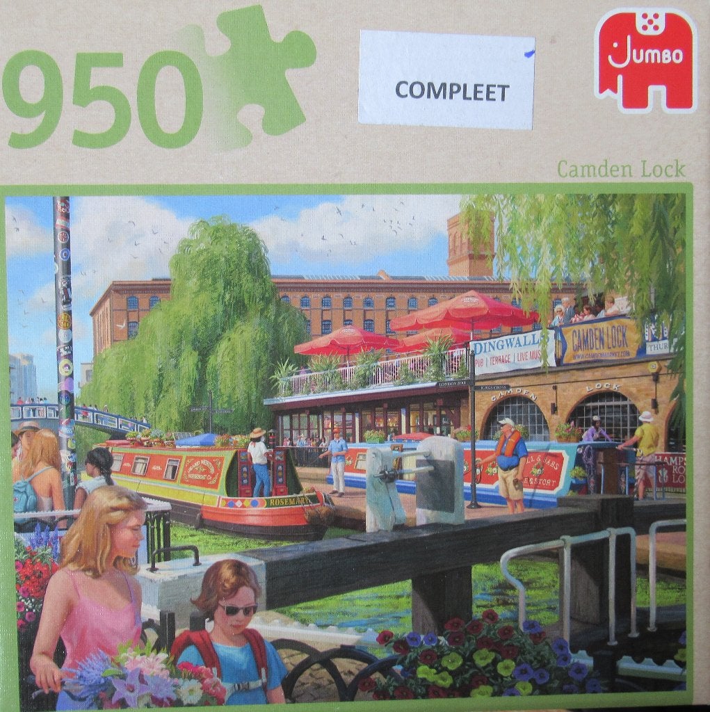 Puzzel - Camden Lock, Ophalen of Verzenden, 500 t/m 1500 stukjes, Gebruikt, Legpuzzel