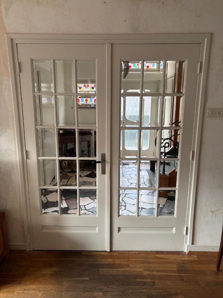 Suite deuren uit jaren 30 huis, Doe-het-zelf en Verbouw, Ophalen, Gebruikt, 120 cm of meer, Binnendeur