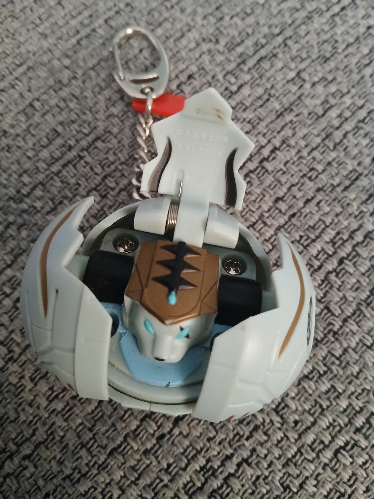 Bakugan sleutelhanger - Wit met goud, Ophalen of Verzenden, Zo goed als nieuw