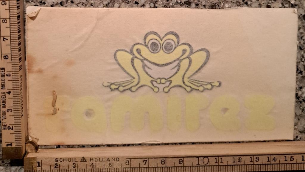 Vintage sticker Ramirez kikker logo merk surf surfing, Ophalen of Verzenden, Zo goed als nieuw